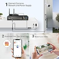 Vista 7 de TIGERSECU DVR/NVR de seguridad híbrida Ultra HD de 5MP 16 + 16 canales con disco duro de 4 TB, ampliable a 32 cámaras, grabadora de vigilancia