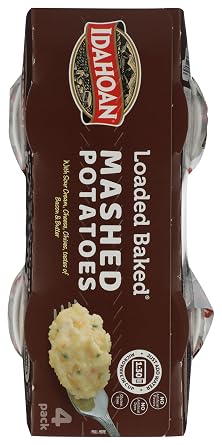 Idahoan Loaded Baked Instant Mashed Potato Cups | 1.5oz - Pack of 4