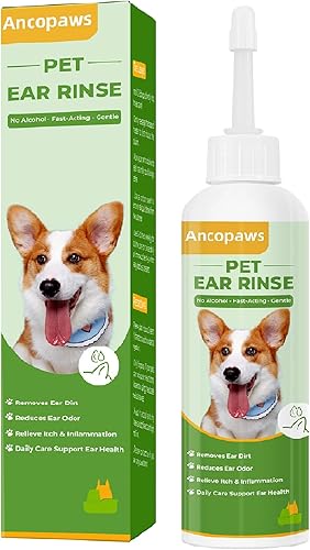 Miniatura 1 de Tratamiento de infección de oído para perros y gatos, gotas de tratamiento de infección de oído por levadura para aliviar la picazón, solución de