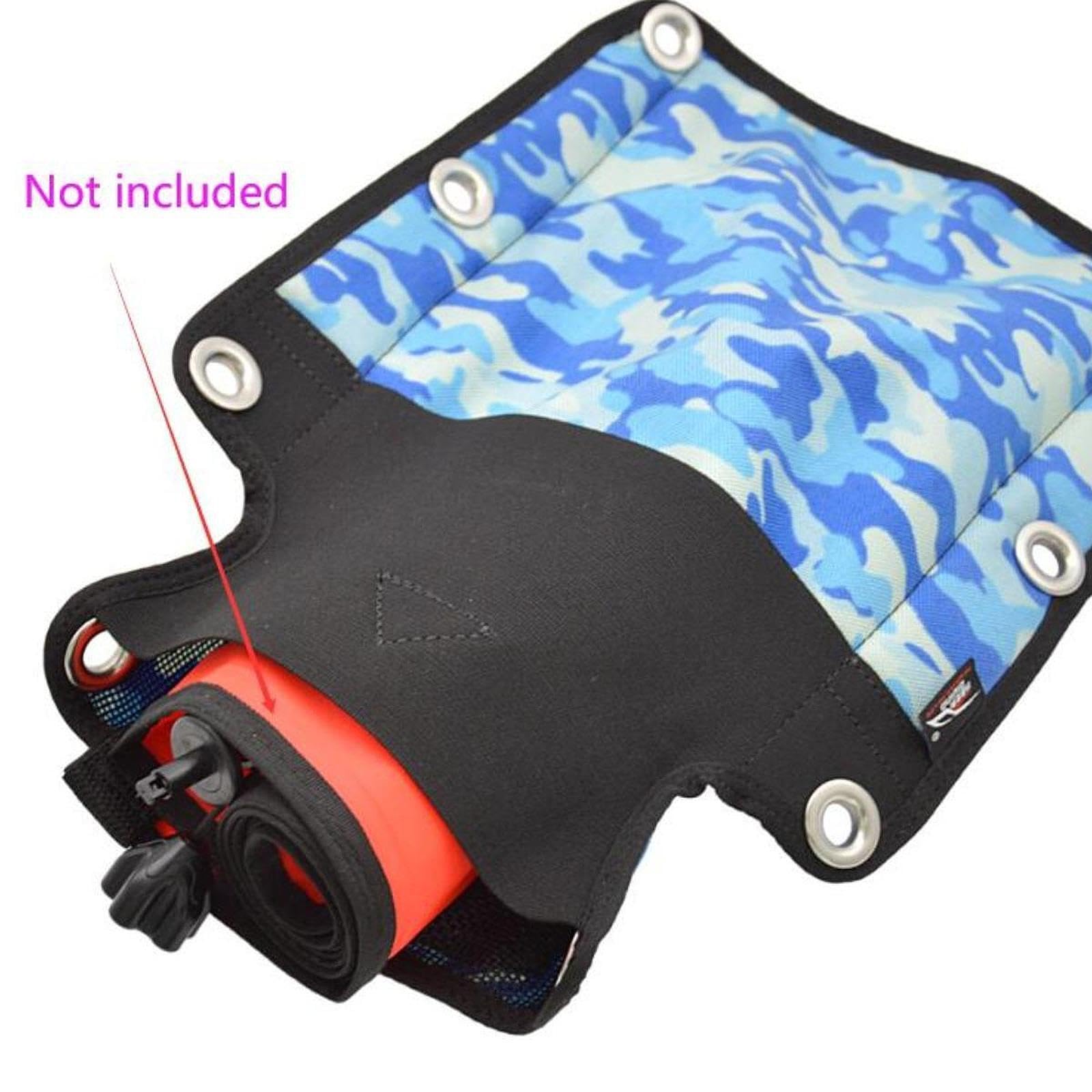 Cojín de Soporte para Espalda de Buceo. Excelente Almohadilla para Placa de Buceo con 8 Tornillos. Ligero y fácil de Instalar. Reduce la oxidación con el Tiempo. El