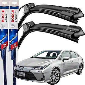 Palheta Limpador Parabrisa Bosch Aerofit Par de Palheta Limpadora Dianteiro Original Corolla 2015 á→2024