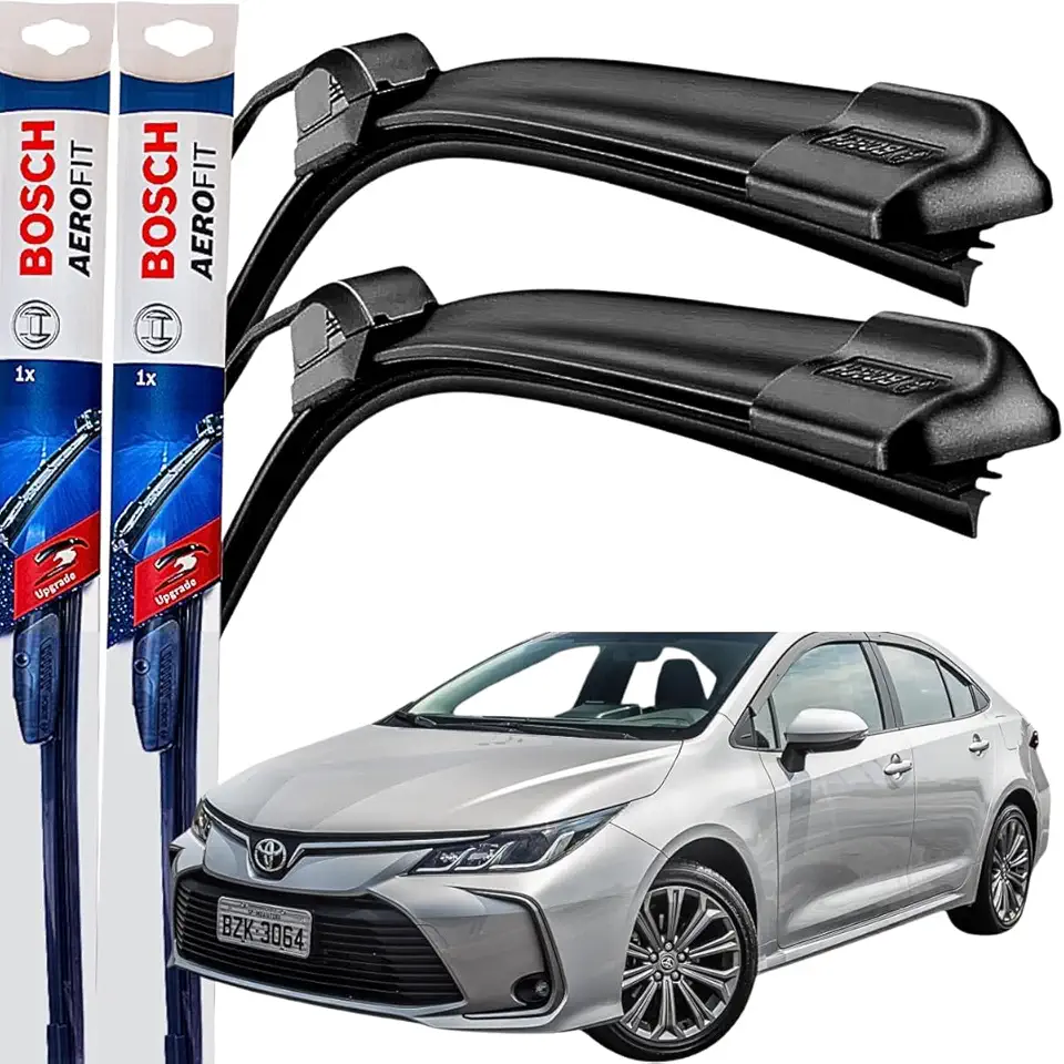 Palheta Limpador Parabrisa Bosch Aerofit Par de Palheta Limpadora Dianteiro Original Corolla 2015 á→2024