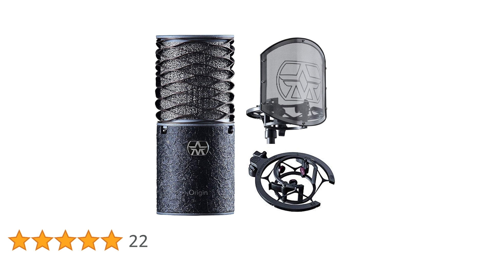 配信機器・PA機器・レコーディング機器 Aston Microphone Origin Aston Microphones Origin Black Bundle Microphone Cardioïde
