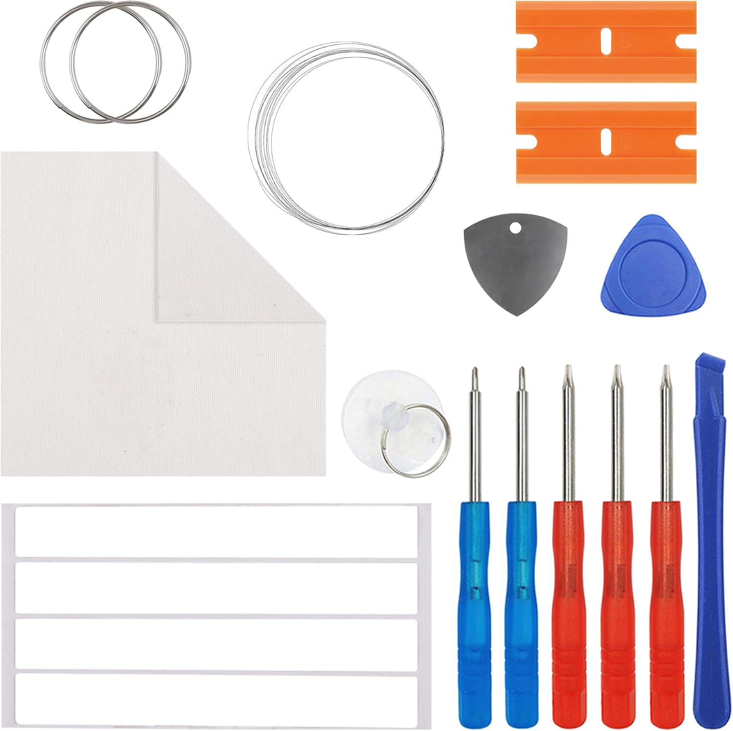 [New] Duotipa Original Front Glass Panel Replacement for Galaxy S22 Ultra 5G Series 6.8-Inch Front Glass Screen Replacement with OCA Repair Tools Kit-No LCD Screen and Touch Digitizer
