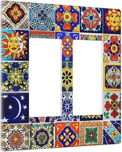 Miniatura 102 de Placa Cubierta de Interruptor de Luz de Palanca Individual con Diseño de Flor Botánica en Tablero de Madera Rústico Estilo Granja - Placa de Pared