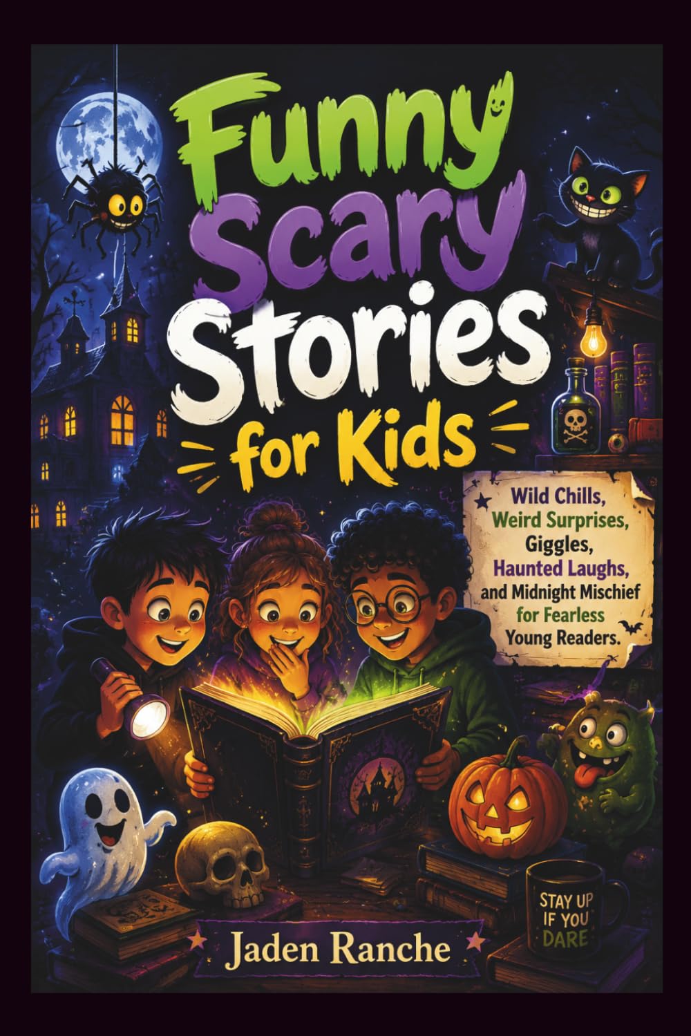 Funny Scary Stories For Kids: Wild Chills, Weird Surprises, Giggles, Haunted Laughs, and Midnight Mischief for Fearless Young Readers