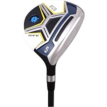 Men's Rife 812s #5 Wood Golf Club, Right Handed Regular Flex with Men's Size Black Pro Velvet Grips