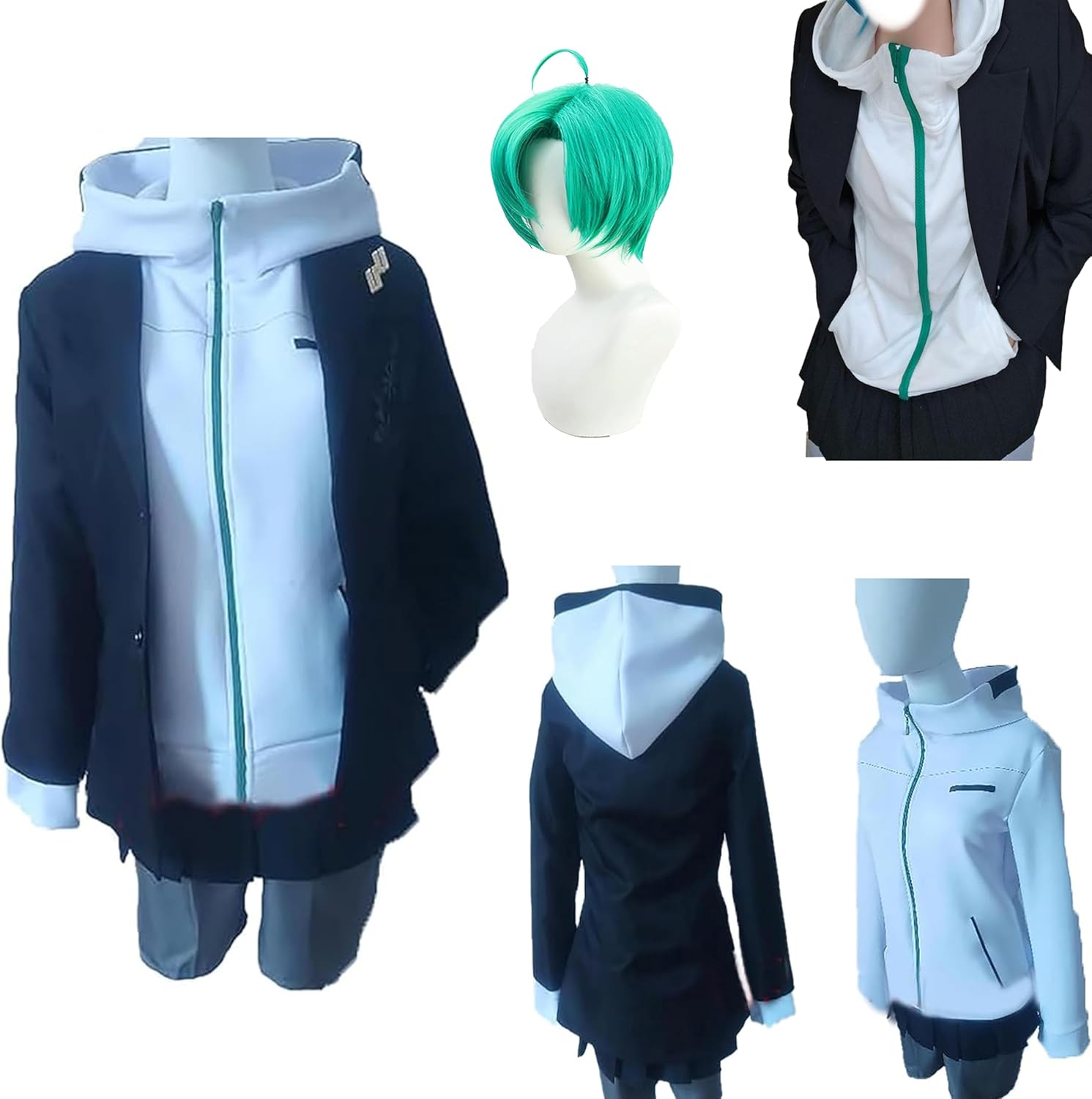 QINGCHENG]七次元生徒会 緑仙 コスプレ 衣装 仙河緑 コスチューム りゅー