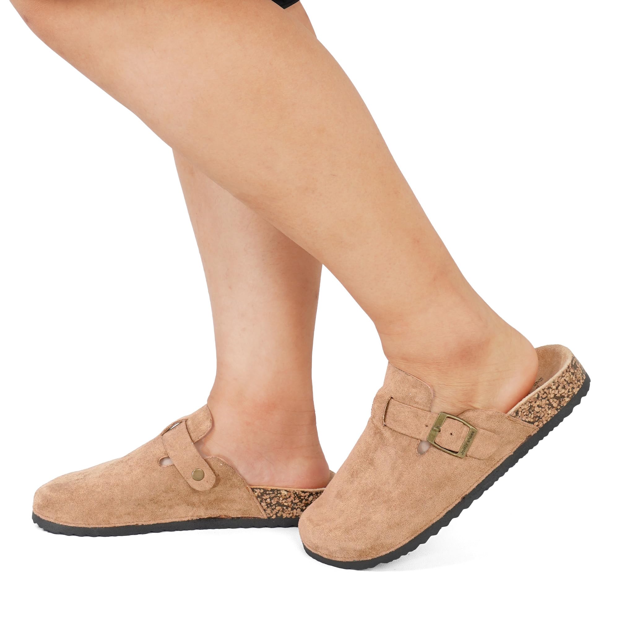 JOMIX Sabot Scamosciati Ciabatte Donna Suola in Sughero Punta Sigillata Primavera e Estate Scelta Confortevole WCT250036