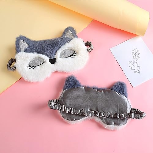 Miniatura 4 de LaVenty Woodland Cumpleaños Woodland Suministros de fiesta Fox Plumas Fox Dairy Notebook Bloc de notas Fox Journal Fox Sleep Eyemask Cute Office