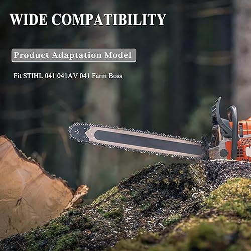 Miniatura 3 de Carburador con línea de filtro de combustible Filtro de aire Bujía Fit STIHL 041 041AV 041 Farm Boss 1110-120-0609