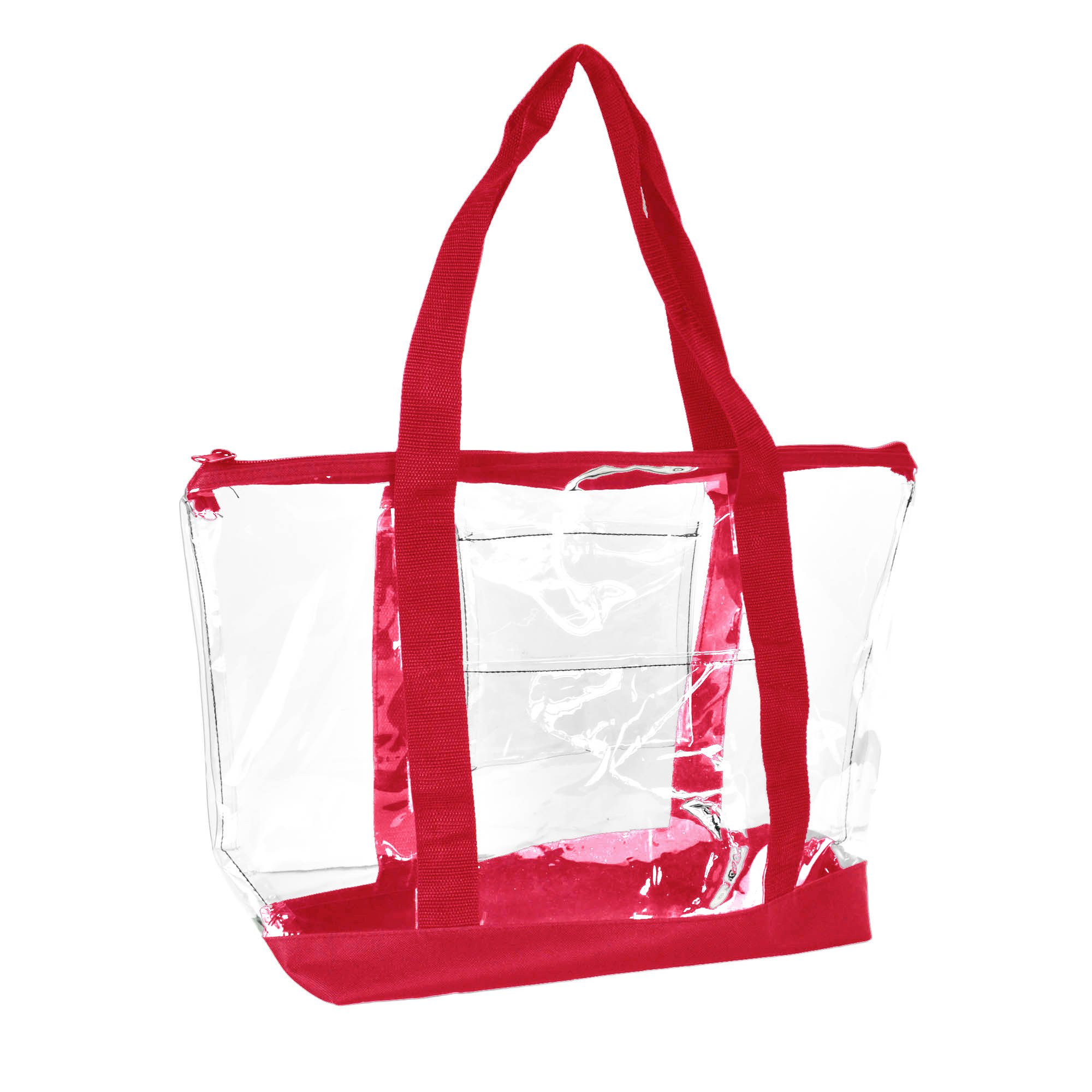 DALIX Clear Shopping Bag Security Work Tote Shoulder Bag Womens Handbag