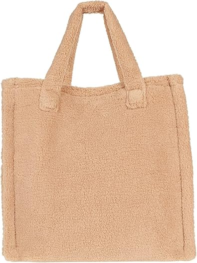 shearling tote