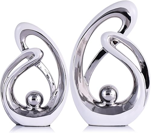 Miniatura 14 de XMGZQ Acento de Decoración para el Hogar, Decoraciones de Estantería de Arte de Porcelana de Mediados de Siglo, Centros de Mesa Dorados para Mesas,