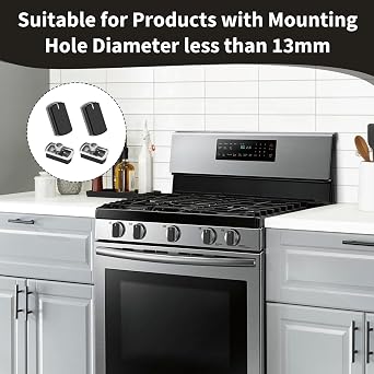4 Pcs Knobs Replacement for Belling Cooker, Oven, Hob, Stove, Grill, Cooker Knobs Black Control Dial Compatible with Models 444440165, 444449563, FSDF60DO, FSG60D & More, Part No. 083240900
