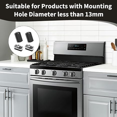 4 Pcs Knobs Replacement for Belling Cooker, Oven, Hob, Stove, Grill, Cooker Knobs Black Control Dial Compatible with Models 444440165, 444449563, FSDF60DO, FSG60D & More, Part No. 083240900