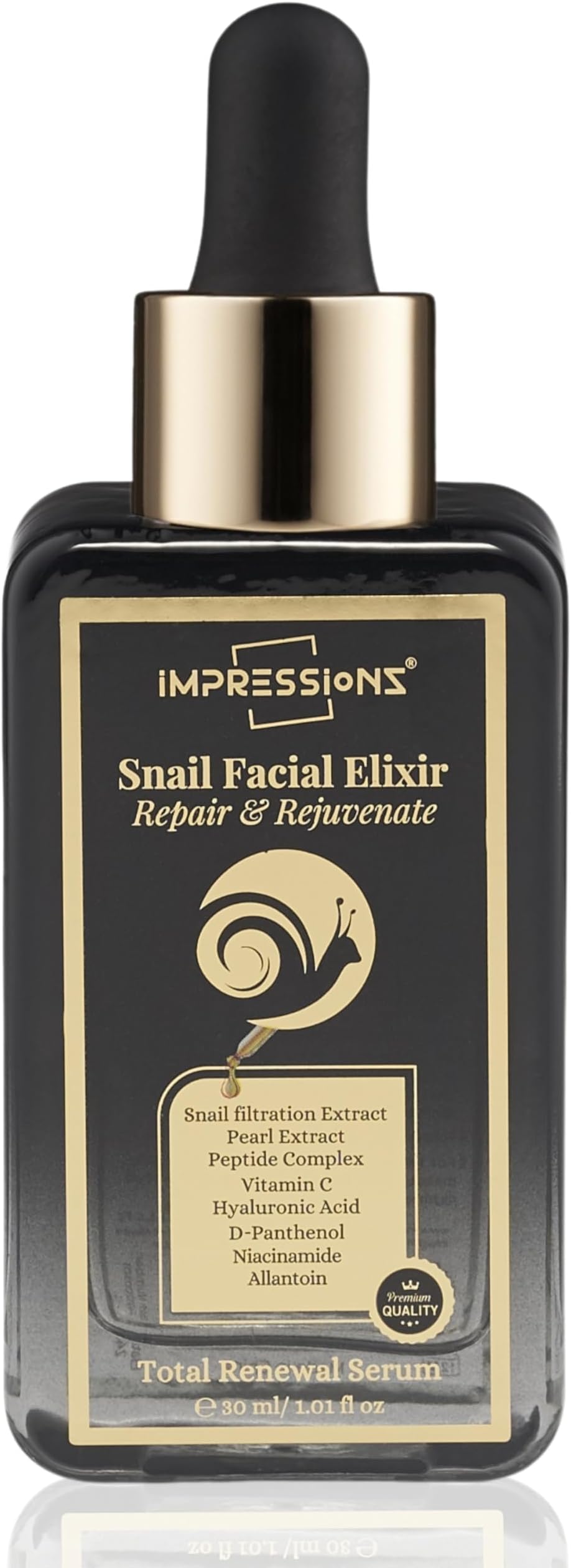 Instant Visible Glow Snail Serum for Face – Collagen Enhancing Hydrating Serum with Snail Mucin for Wrinkles, Fine Lines, Radiant & Youthful Glow