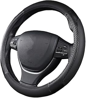 Sponsored You’re seeing this ad based on the product’s relevance to your search query.Learn more about this advertisement SFONIA Car Steering Wheel Cover Steering Wheel Protection Steering Wheel Cover PU Leather Universal 37-38 cm/15 Inch Non-Slip Breathable Durable (Black)