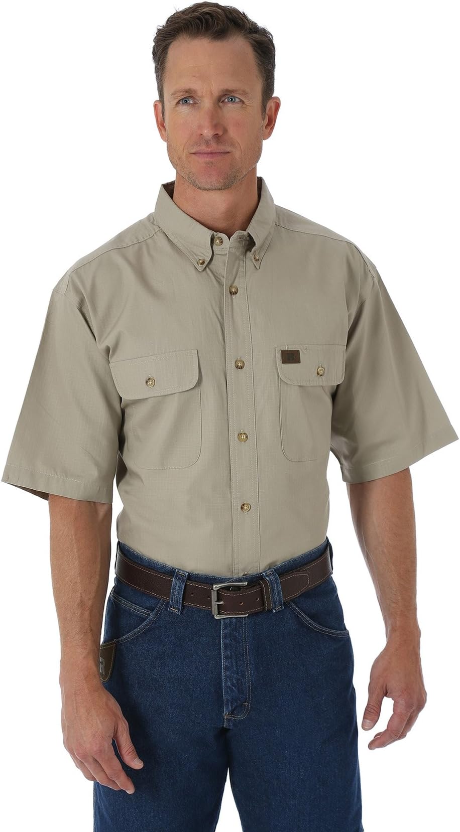 Mens Foreman Short Sleeve Ripstop Work Shirt