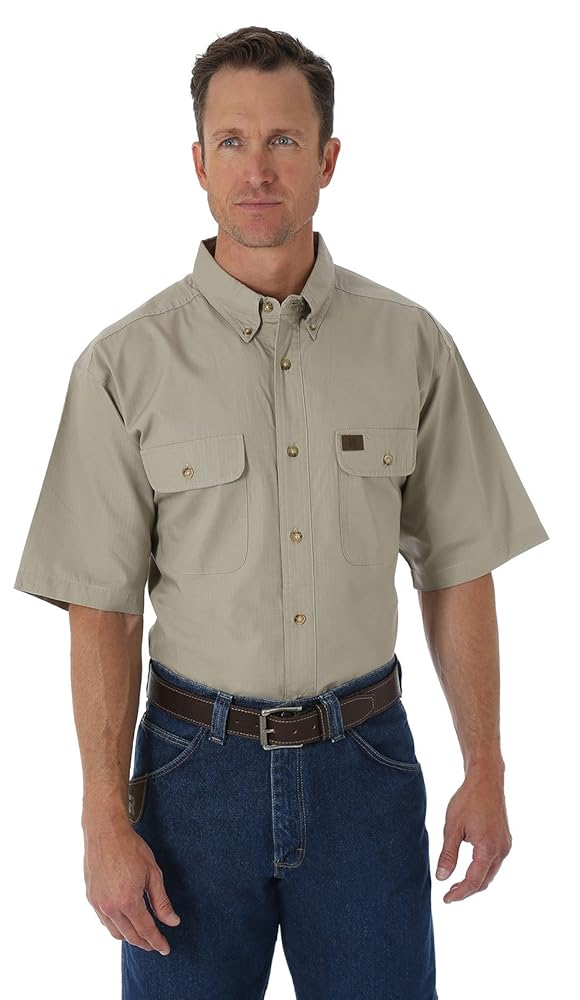 Amazon.com: Riggs Workwear Wrangler Men's Ripstop Work Shirt