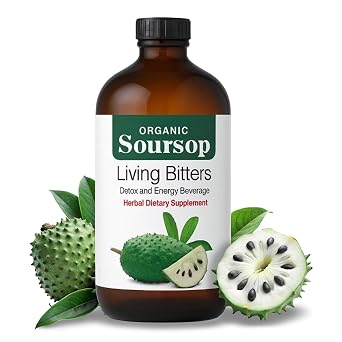 HERBOGANIC Premium Soursop Bitters Liquid | Natural Living Bitters for Overall Wellness 16 OZ
