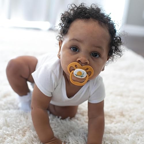 Miniatura 14 de Dr. Brown's Advantage - Chupete para bebé que brilla en la oscuridad, chupete totalmente simétrico con bombilla de silicona suave, monopatín caracol