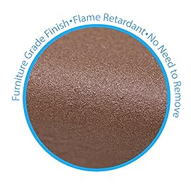 KidKusion Extra Long Hearth Cushion | Made in USA | Brown | 14.33 Ft of Padding | Child Safety, Edge and Corner Guard, Baby Proof Fireplace Bumper