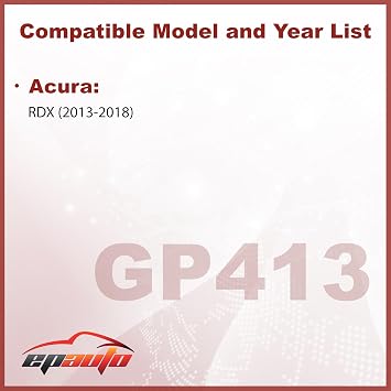 EPAuto GP413 (CA11413) Engine Air Filter Replacement for Acura