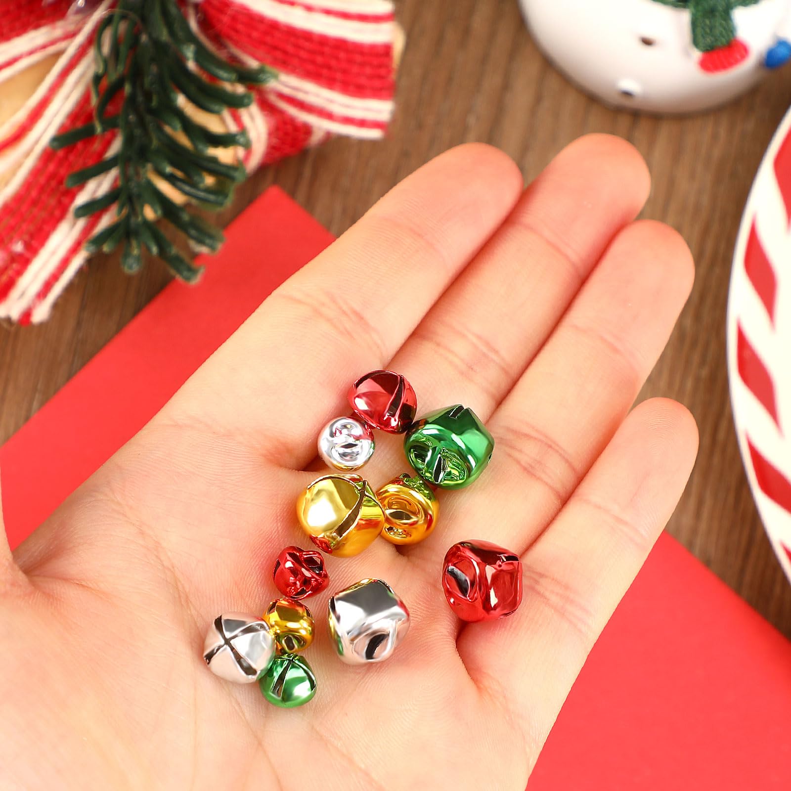 Campane natalizie | Campane decorative, grandi campane natalizie con volume forte per un'atmosfera festosa per albero di Natale e lampadari Anulely
