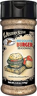 Hi Mountain Seasonings | MESQUITE BURGER | Western Style Seasoning| Gourmet Hamburger Seasoning for Grilling, BBQ, & Cooking | Great on Burgers Made from Beef, Venison - Especially Deer & Elk (6.1 Oz)