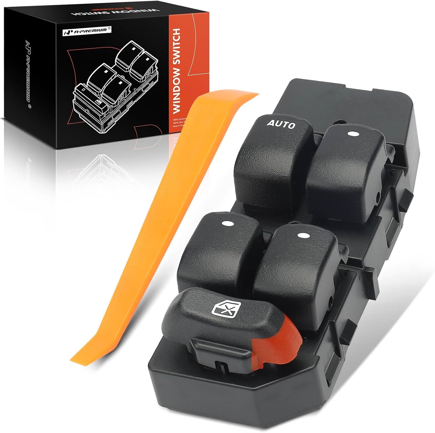 A-Premium Master Power Window Switch Compatible with Chevrolet Malibu 2008 2009 2010 2011 2012, Sedan, Front Left Driver Side, Replace# 20807220, 15823976