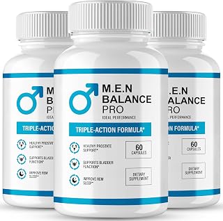 M.E.N Balance Pro Capsules, M.E.N Balance Pro Pills - Maximum Strength, All Natural Performance, Stamina and Energy Support, Men BalancePro Overall Health and Wellness Support Reviews (3 Pack)