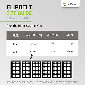 FlipBelt Air Adjustable - Spring Mint - XSM