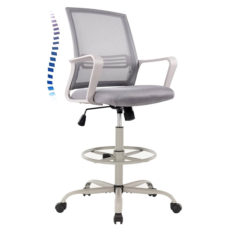 Tall Office Chair, Drafting Chair, Counter Height Office