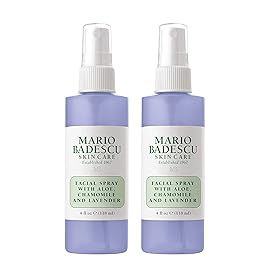 Mario Badescu Facial Spray with Aloe, Chamomile and Lavender for All Skin Types | Face Mist that Hydrates and Restores Balance & Brightness | 4 FL OZ, 2 Count (Pack of 1)