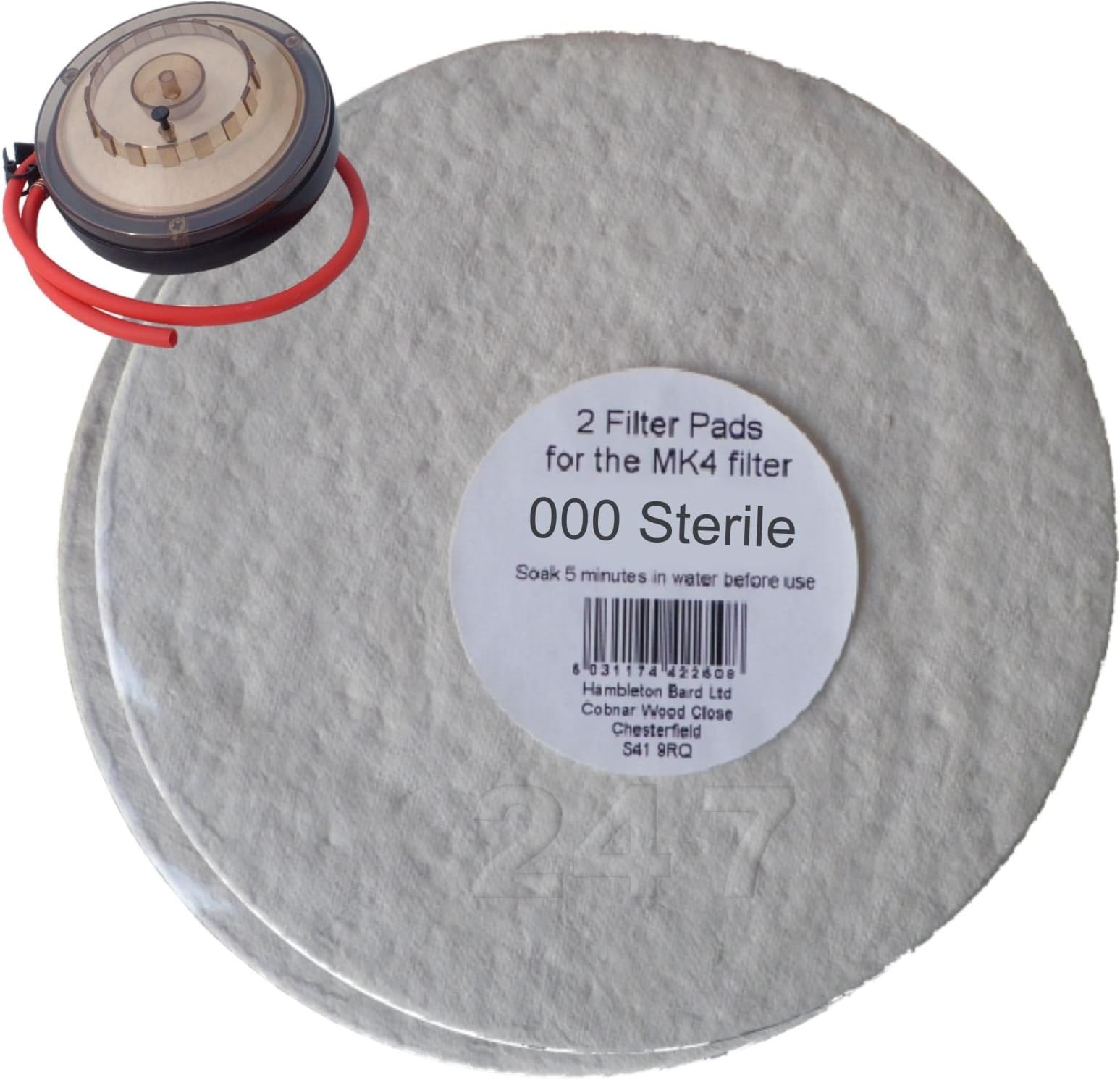 Filter Pads 000 Sterile 2X Pack for The Better Brew MK4 Wine Filter Homebrew