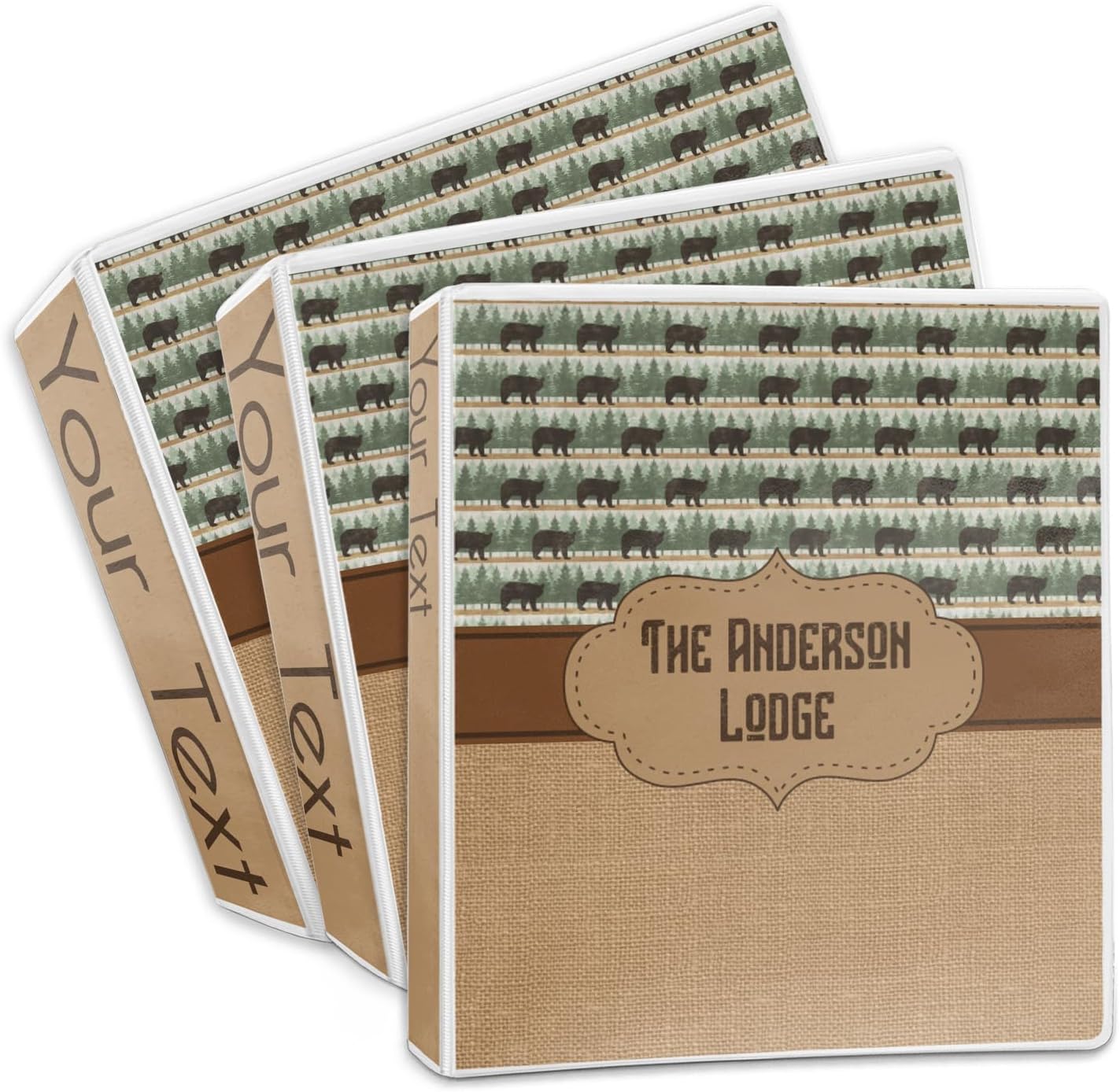 Personalized Cabin 3-Ring Binder - 2 inch
