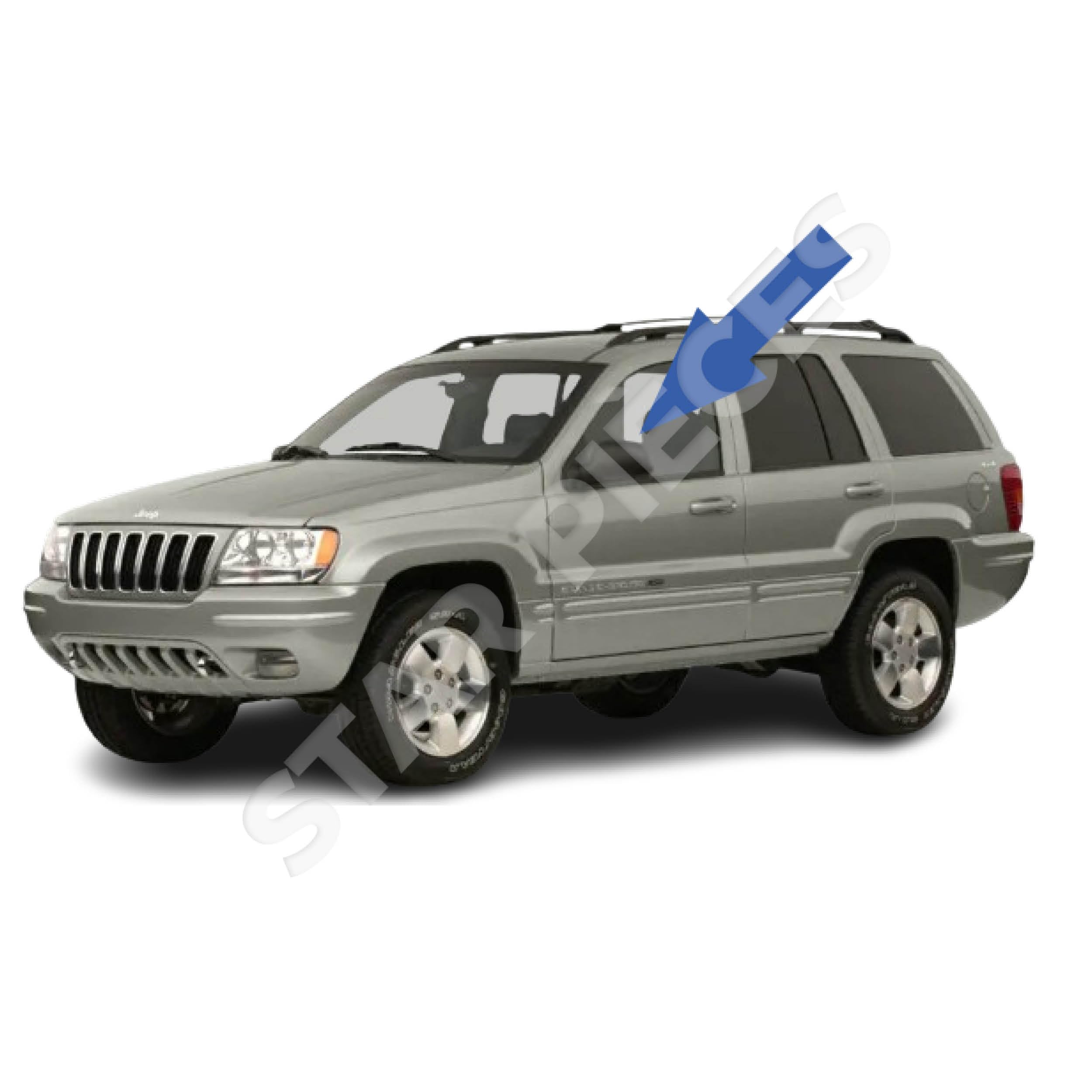 STARKIT PERFORMANCE Elevalunas compatible para Grand Cherokee 2 (WJ, WG) (1998-2005) CON MOTOR | DELANTERO IZQUIERDO (conductor). 55363287AA, 55363287AB, 55363287AC, 55363287AD