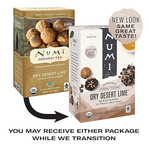 Miniatura 2 de Numi Dry Desert Lime Herbal Teasan 18 bolsas de té Numi Teas Teasans