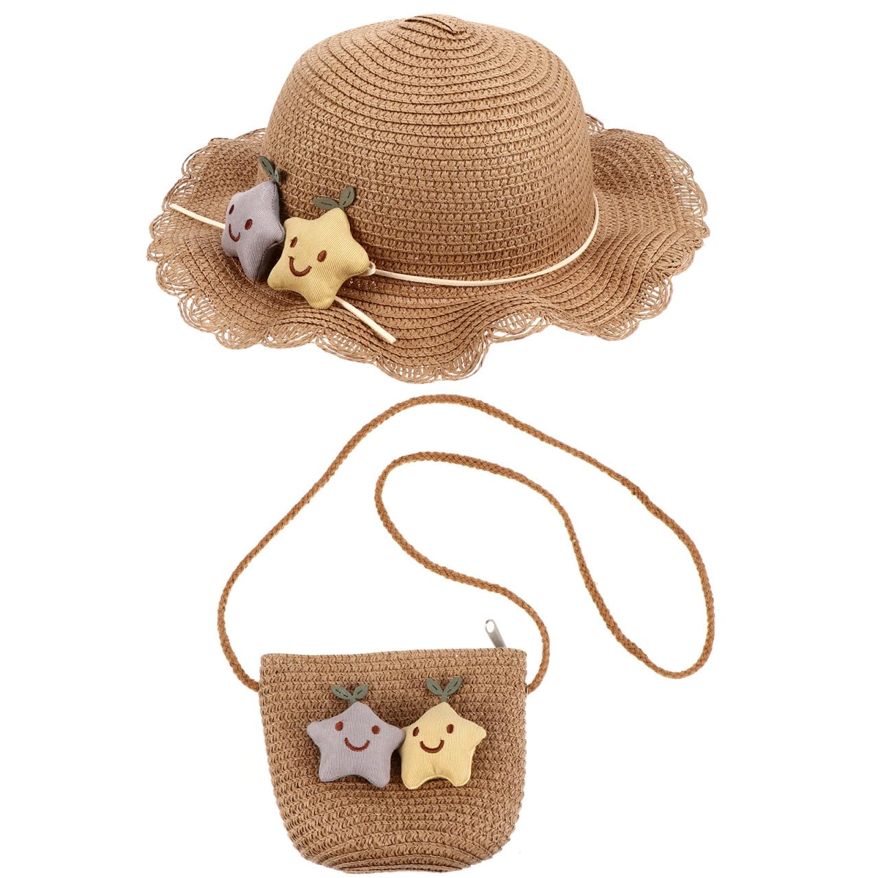 Homoyoyo Sombrero De Sol Bolsa De Sombrero De Protección Solar para De Verano para Niñas Playa y Actividades Al Aire