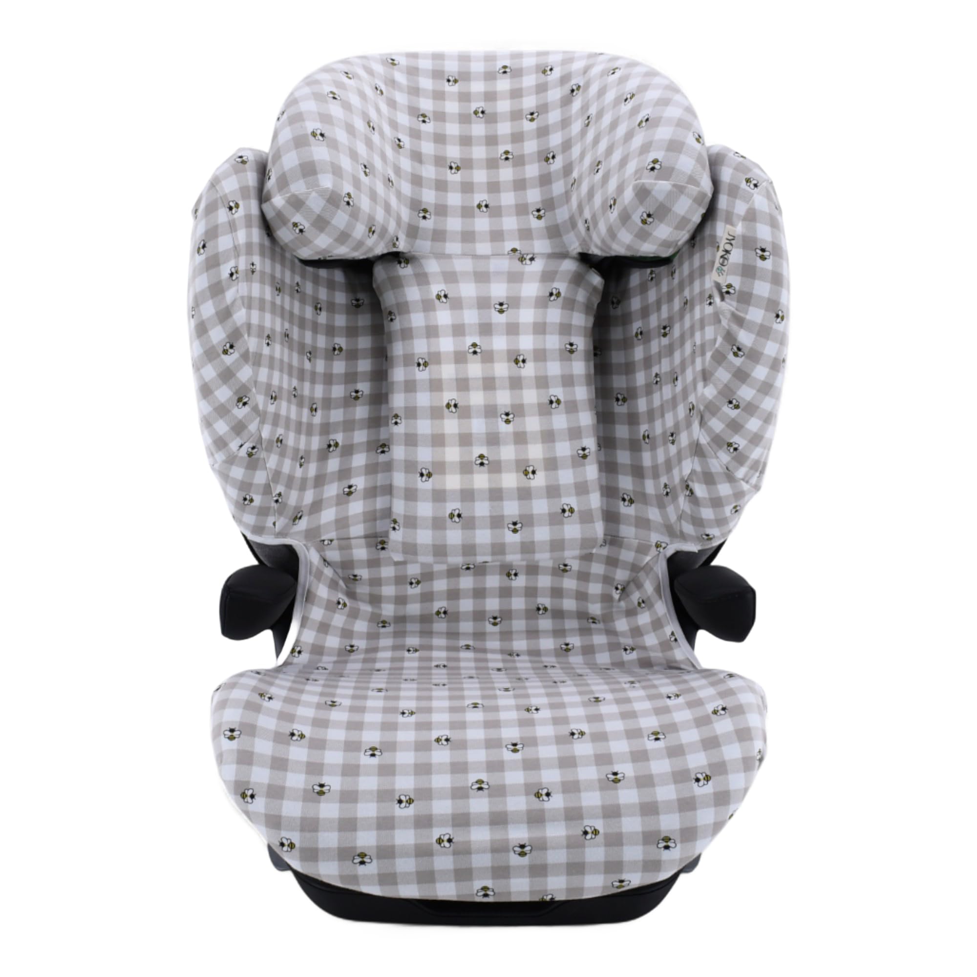 JYOKO Funda de Algodón Orgánico para Silla de Coche Compatible con Avionaut MAX Space – Transpirable, Suave y Lavable – Protección y Confort para Bebé (Estampado Picnic Vichy)