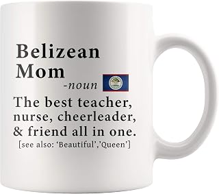 Belizean Mom Definition Belize Flag Mothers Day - 11oz White Mug family reunion gifts Gift Idea