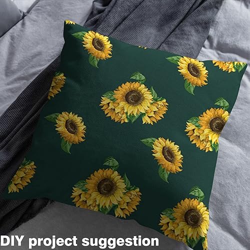 Miniatura 4 de The Yard, tela de tapicería floral 3D, tela de flores amarillas por The Yard, tela con patrón de girasol para interiores y exteriores, estampado