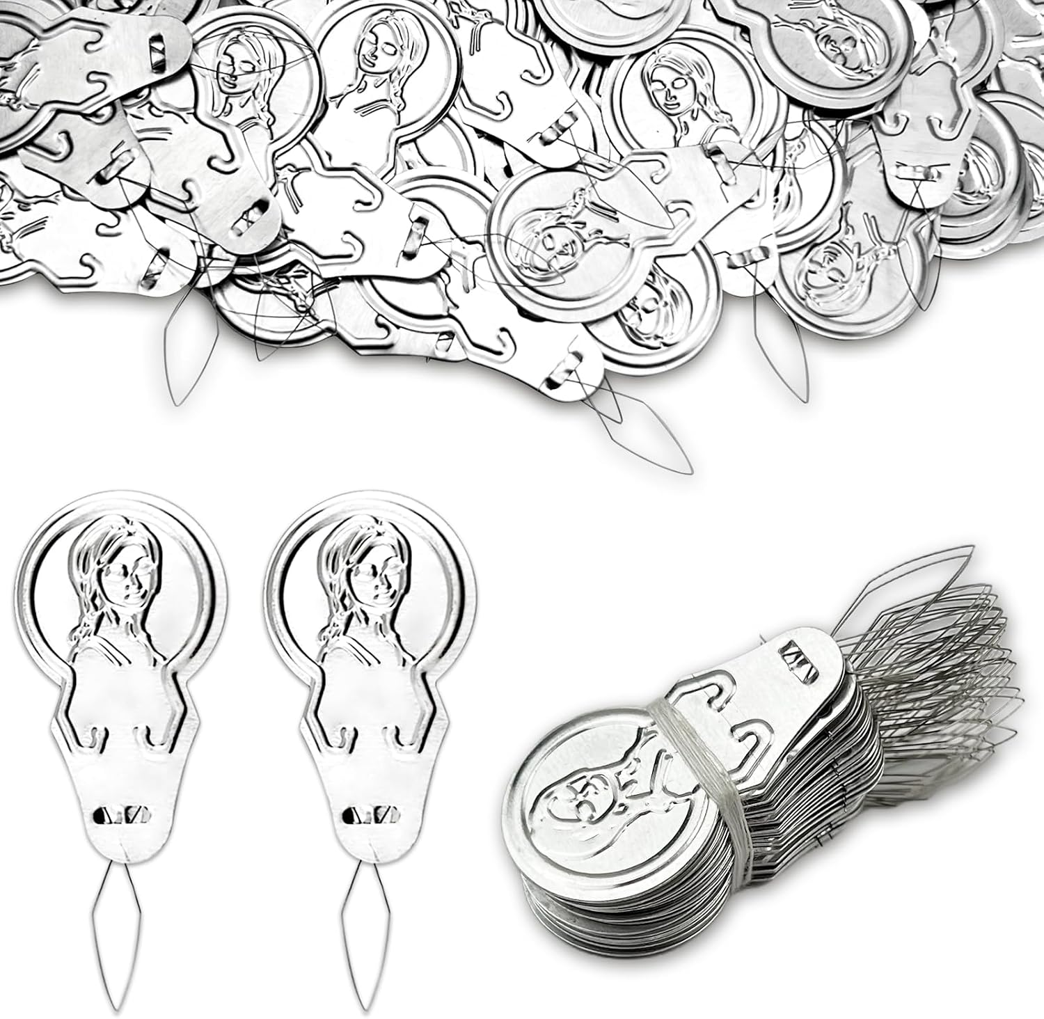 Embroidery Needle Threader Tool – 100 PCS Aluminum & Steel Wire Threaders for Hand Sewing, Cross Stitch, Knitting, Quilting, and Sewing Machines