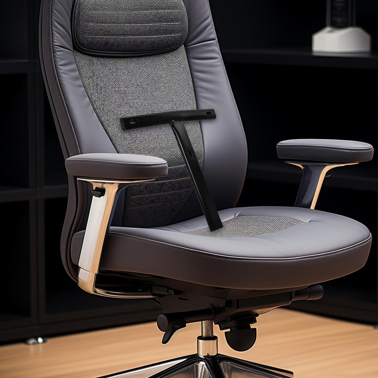 T Shaped Swivel Chair Back Support Rod for Reclining and Gaming Chairs Replacement Backrest Bracket for Office and Household Chairs 11.29X10.31X0.59 Inch