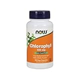 NOW Foods Supplements, Chlorophyll 100 mg with Alfalfa Powder, Green Superfood, 90 Veg Capsules