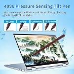 Stylus Pen for ASUS Transformer/Mini/ASUS Zenbook Flip/Pro/ASUS Vivobook Flip/Pro/Duo/ASUS Notebook, Rechargeable MPP 2.0 Tilt Active Pen with 4096 Pressure Sensitivity, Palm Rejection, Red