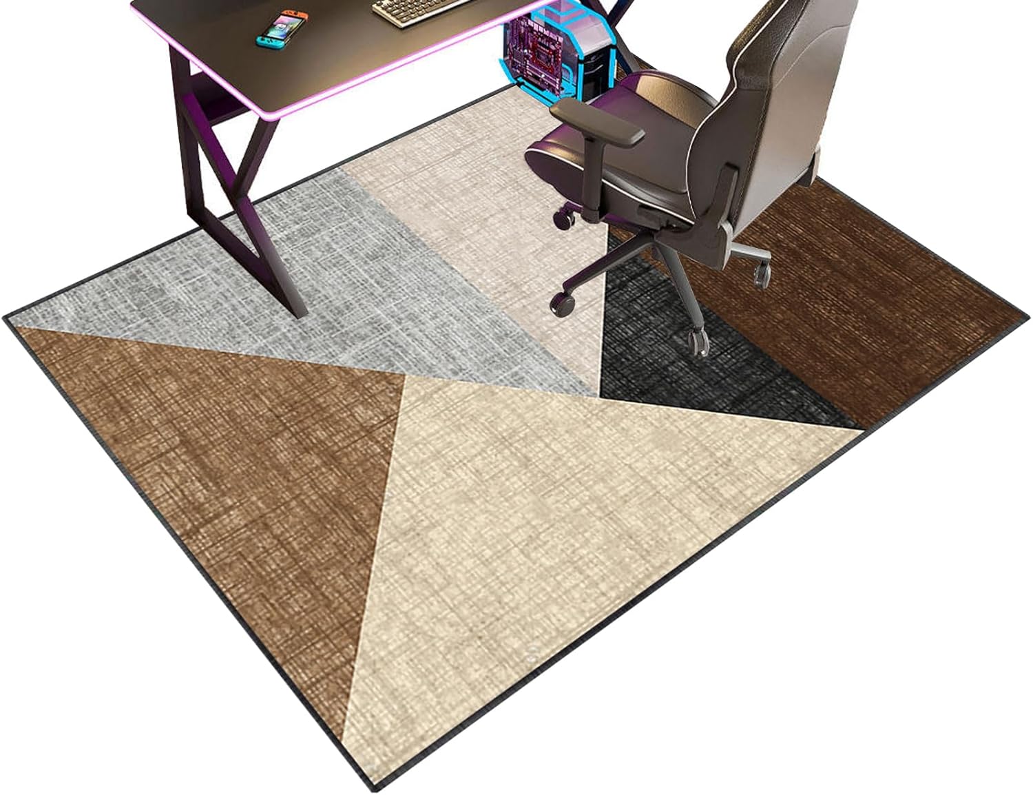 Gaming Chair Mat for Carpeted Floors 140 x 160 cm Desk Chair Mat for Hardwood Floors Multi Purpose Office Chair Carpet Protector Chair Mat Protects Floors from Damage (Z 5 140 x 160 cm)