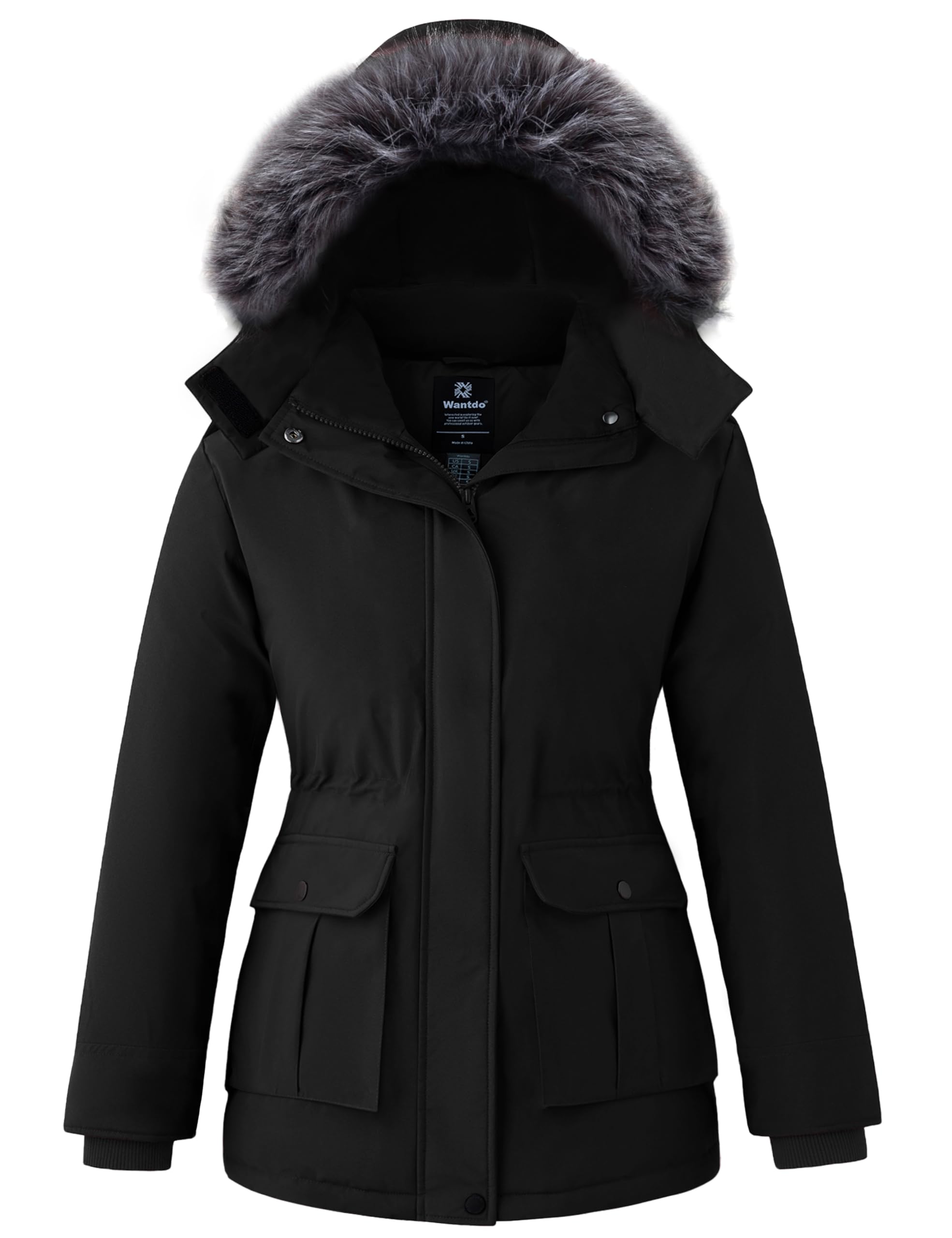 wantdo Women's Winter Coats Warm Thicken Puffer Parka Jacket with Hood-picture-29