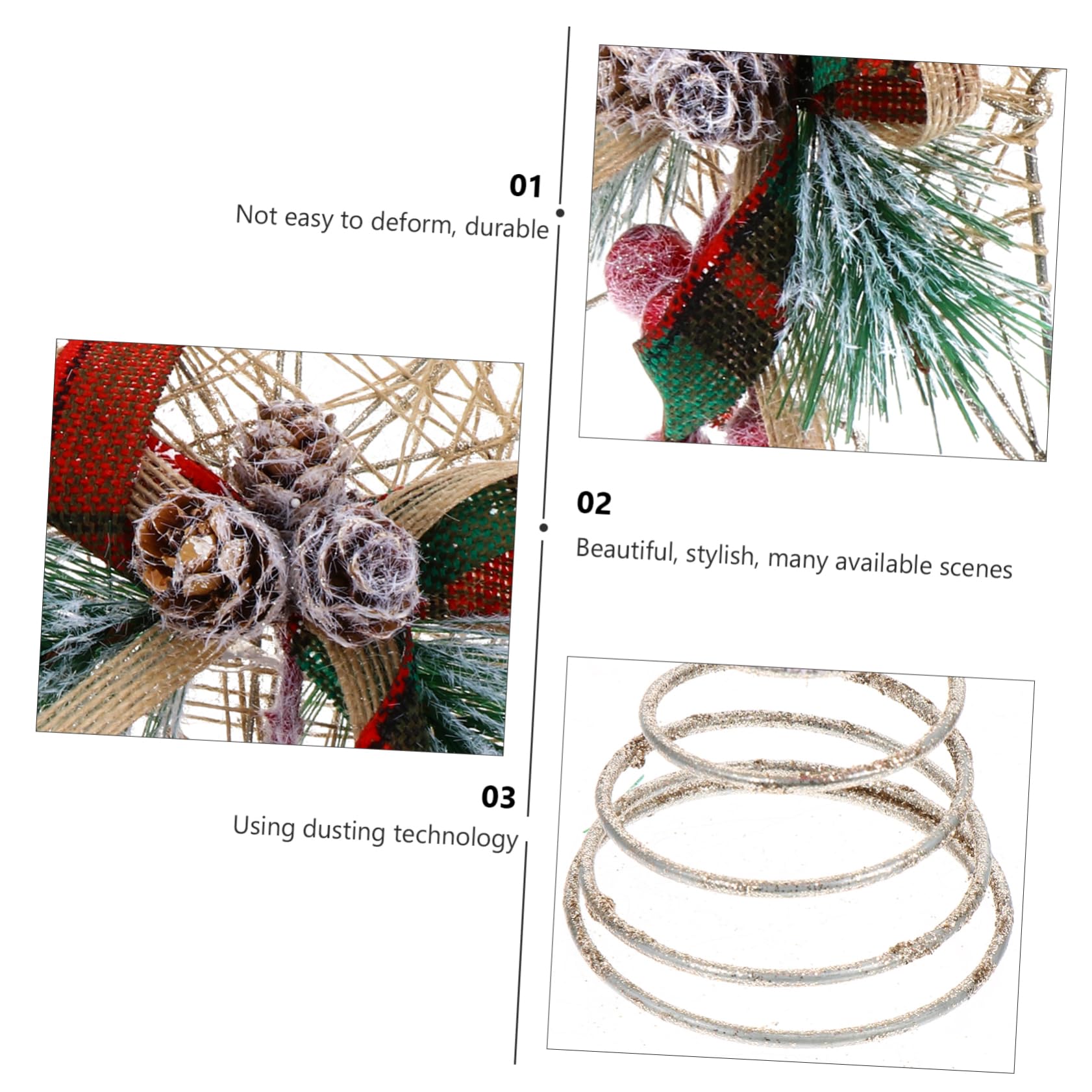 Zerodeko 4 Stück Weihnachtsbaumspitze Stern Außenleuchten Land Baum Stern Neon Lebkuchen Led-streifenlichter Einzigartig Tür Lichterketten Weihnachtsstern Engel Christbaumspitze Dekore Holz